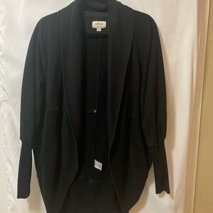 Wilfred Classic Black Open-Front Cardigan